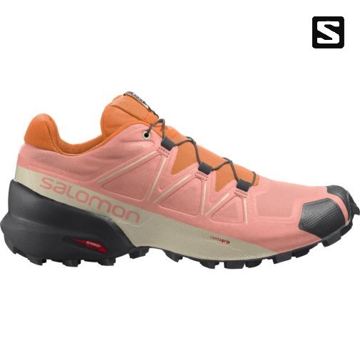 Tenis Para Trail Running Salomon Speedcross 5 Mujer Rosas Naranjas | MX ESUC250